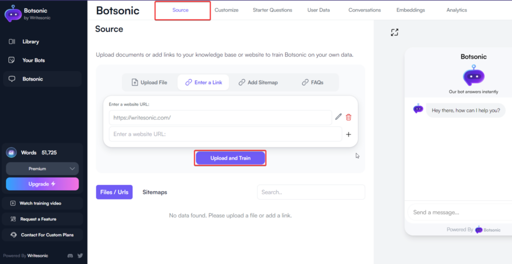 Writesonic Shopify tool